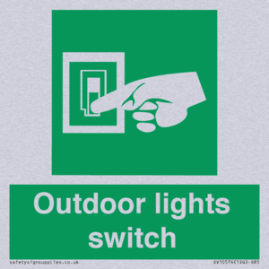 Outdoor lights switch